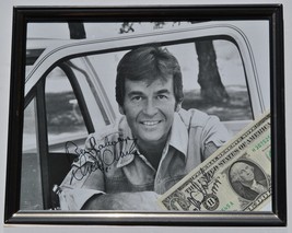 Dick Clark Signed Framed Photo &amp; Dollar Bill - Times Square&#39;s New Year&#39;s Eve Coa - £180.92 GBP