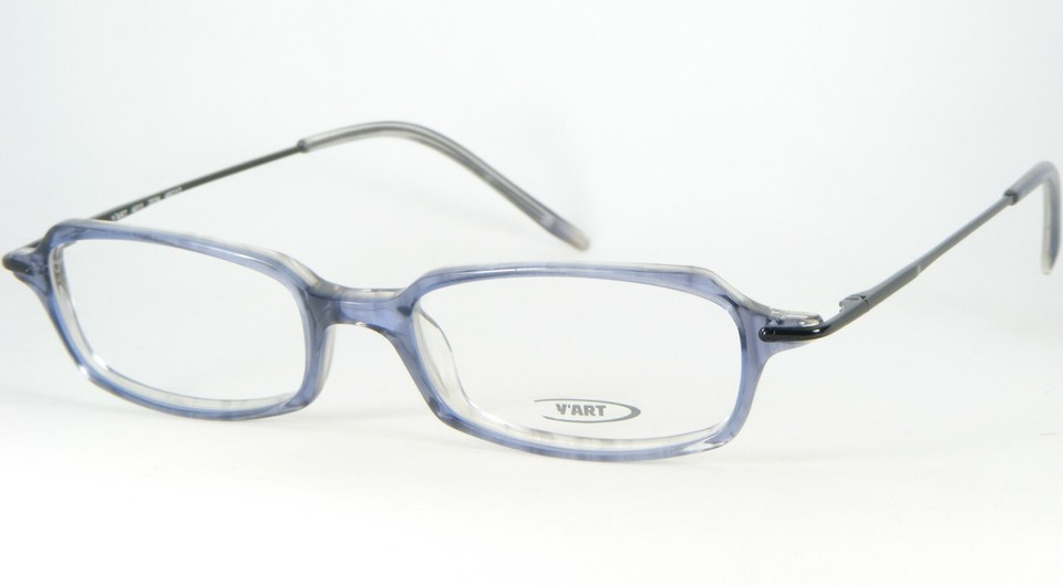 NEW YABI ART Y&#39;ART 4011 2034 BLUE CRYSTAL EYEGLASSES GLASSES FRAME 48-17... - $32.67