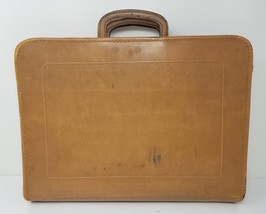 JC Higgins Briefcase Leather Attaché Lawyer Cowhide Sears Roebuck Imperfect - £18.99 GBP