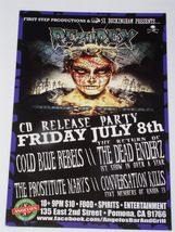 Resurex CD Release Party Promo Card Pomona CA 2011 Jittery Jack Cold Blu... - $19.99
