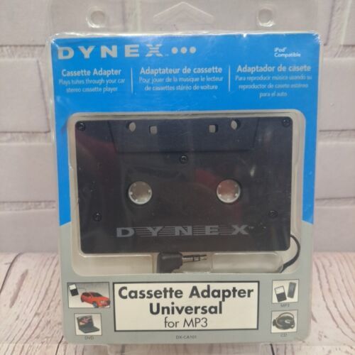 2008 DYNEX DX-CA101 MP3 STEREO CASSETTE ADAPTER BRAND NEW SEALED IN PACKAGE - $7.85