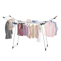 Clothes Drying Rack, Gullwing Laundry Rack, Collapsible, Space-Saving Laundry Ra - £81.92 GBP