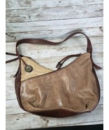 The Sak Brown &amp; Tan Leather Shoulder Bag / Purse - £22.04 GBP