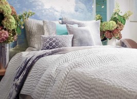 Kevin O&#39;brien Studio Hand Stitched Queen Quilted coverlet Quilt Grey - £233.70 GBP