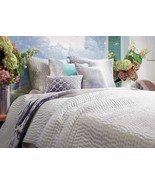 Kevin O&#39;brien Studio Hand Stitched Queen Quilted coverlet Quilt Grey - £229.89 GBP
