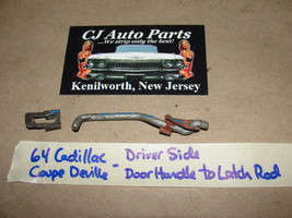 Oem 64 Cadillac Coupe Deville Left Driver Side Door Lock Cylinder To Latch Rod - $34.64