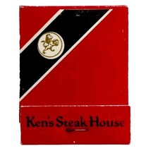 Ken&#39;s Steak House Restaurant Vintage Matchbook Massachusetts Full Unused E34m1 - $19.99