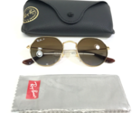 Ray-Ban Kids Sunglasses RJ9565S 223/T5 Shiny Gold Hexagon Brown Lenses 4... - $69.29