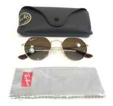 Ray-Ban Kids Sunglasses RJ9565S 223/T5 Shiny Gold Hexagon Brown Lenses 4... - $69.29