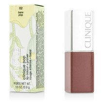 Clinique Pop Lip Colour Foundation w Primer, Bare 02, 3.9g lipstick neut... - £25.01 GBP