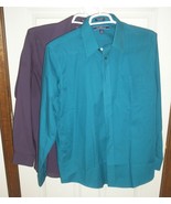 Lot of 2 Croft &amp; Barrow Long Sleeve Dress Shirt Button Down 16 ½ 34/35 - £12.57 GBP