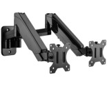 Dual Monitor Wall Mount, Monitor Wall Arm For 17-32 Inch Flat/Curved Com... - £81.05 GBP