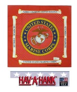 Vintage USA MADE UNITED STATES MARINE CORPS BANDANA HEAD Face Mask Scarf... - $367.61 MXN
