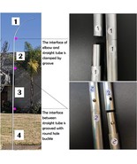WINDLESS POLE &amp; GROUND SPIKE - For Swooper Feather Flag Kit 8 Feet - $27.19 CAD