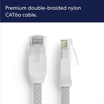 CAT6a Ethernet cable Supports 10 gigabit speeds 3 foot 1 pack Arctic White - $22.23