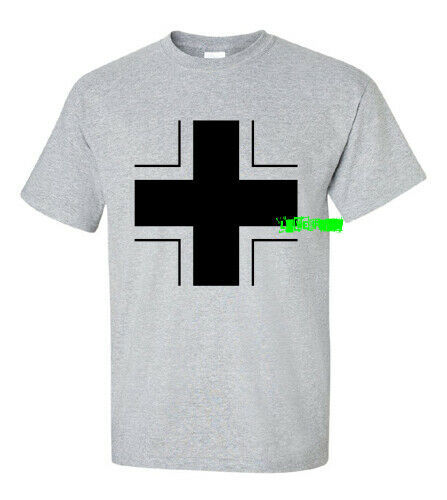 GERMAN BALKENKREUZ WEHRMACHT IRON CROSS T SHIRT 1%er outlaw biker ww2 regalia
