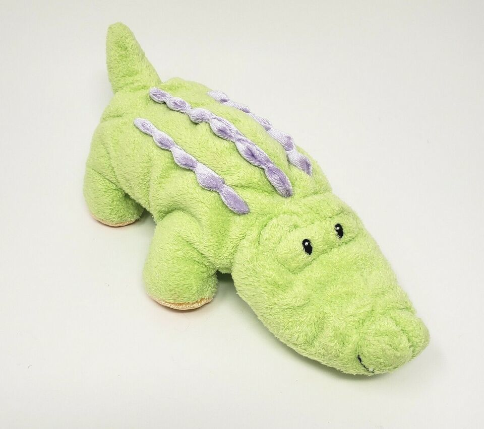 BABY GUND GREEN ALLIGATOR RATTLE JUNGLE COLLECTION STUFFED ANIMAL PLUSH