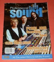 Pearl Jam Professional Sound Magazine 2005 On The Road - £23.91 GBP