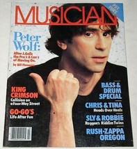 PETER WOLF J. GEILS BAND MUSICIAN MAGAZINE VINTAGE 1984 - $29.99