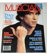 PETER WOLF J. GEILS BAND MUSICIAN MAGAZINE VINTAGE 1984 - €25,63 EUR