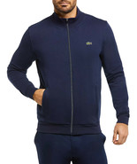 Lacoste Mens Navy Blue Cotton Fleece Full Zip Sweatshirt, 3XL XXXL FR 8 ... - £102.73 GBP