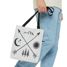 Nature Symbols All Over Print Tote Bag - Durable, Stylish, Custom Designs - £16.99 GBP+