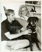 Lynn Borden Husband and Dog Candid 1966 Original Photo - $12.99