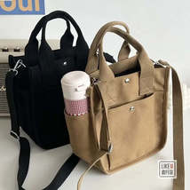 Canvas Crossbody Tote Bags - Casual Messenger Style Shoulder Bags for everyday - £11.27 GBP+