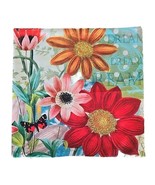 Handcrafted ~ DREAM ~ Floral w/Butterfly Print ~ 17.5&quot; x 17.5&quot; ~ Pillow ... - €25,89 EUR