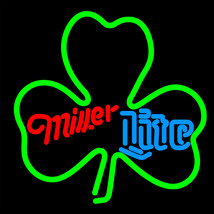 Miller Lite Green Clover Neon Sign - £558.74 GBP