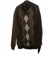 Red Ape Men’s Argyle Sweater Pullover 1/4 Zip Stretch Size 5XL  Multicolor - $51.92 CAD