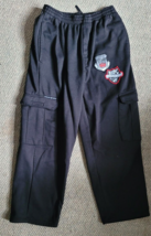 Beverly Hills Polo Club Sweat Pants M  Black Pockets Elastic Waist Workout - £11.93 GBP