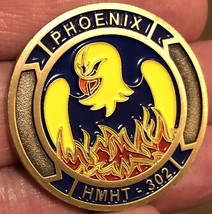 Marine Corps HMHT-302 -PHOENIX 1.75&quot; Challenge Coin - £31.96 GBP