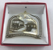 Nations Treasures Linnemann Station Gresham Oregon Brass Metal Souvenir Ornament - £11.03 GBP