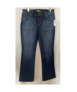 Old Navy The Diva Bootcut Jeans Women&#39;s Size 4 Blue Dark Wash Button Reg... - £13.46 GBP