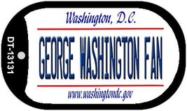 George Washington Fan Novelty Metal Dog Tag Necklace DT-13131 - £12.74 GBP