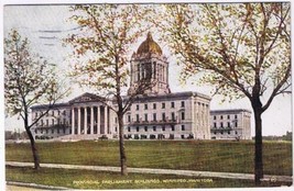 Manitoba Postcard Winnipeg Provincial Parliament Buildings 1926 - £2.33 GBP
