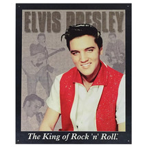 Desperate Enterprises Elvis Presley - Portrait Tin Sign - Nostalgic Vintage Meta - £9.03 GBP