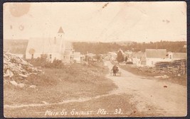 Shirley Maine Pre-1920 RPPC Dirt Road Main Street Photo Postcard - £9.57 GBP