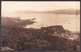 Lake George from Inspiration Point NY ca. 1920s RPPC Real Photo Postcard - $12.25