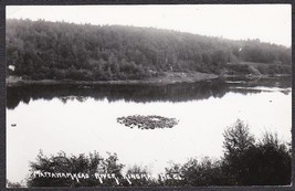 Mattawamkeag River Scene, Kingman Maine RPPC Photo Postcard #56 - $12.25