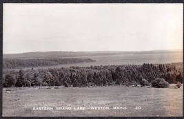 Eastern Grand Lake, Weston Maine RPPC Photo Postcard #2G - £9.66 GBP