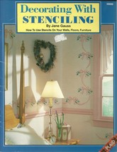 Decorating With Stenciling Softcover Book Jane Gauss Plaid No. 8658 - £1.59 GBP