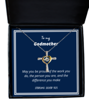 To my Godmother, May you be proud - Cross Dancing Necklace. Model 64039  - £32.03 GBP