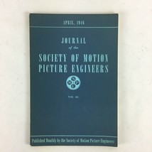 April 1946 Journal of the Society of Motion Picture Engineers Magazine Vol 46 - £17.53 GBP