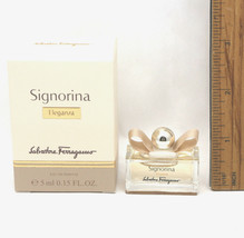 Signorina ELEGANZA By Salvatore Ferragamo Travel Size EDP Mini .15 oz / 5 ml NIB - £13.15 GBP