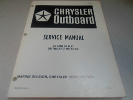 1986 Chrysler Outboard Service Manual 45 50 HP OEM Boat OB 3871 Outboard Motors - £36.01 GBP