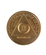 2 Year Bronze AA (Alcoholics Anonymous) - Sober / Sobriety / Birthday / ... - £2.36 GBP