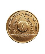 6 Month Bronze AA (Alcoholics Anonymous) - Sober / Sobriety / Birthday /... - £1.97 GBP