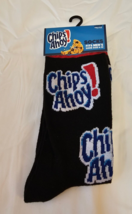Chips Ahoy Men&#39;s Novelty Crew Socks Black 1 Pair Shoe Size 6-12 - £9.22 GBP